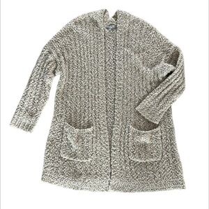 Young Fabulous & Broke boucle open front cardigan sweater size medium large
